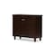 Baxton Studio Winda 2-Door Dark Brown Wooden Entryway Shoes Storage Cabinet 118-6513 - alternate 2